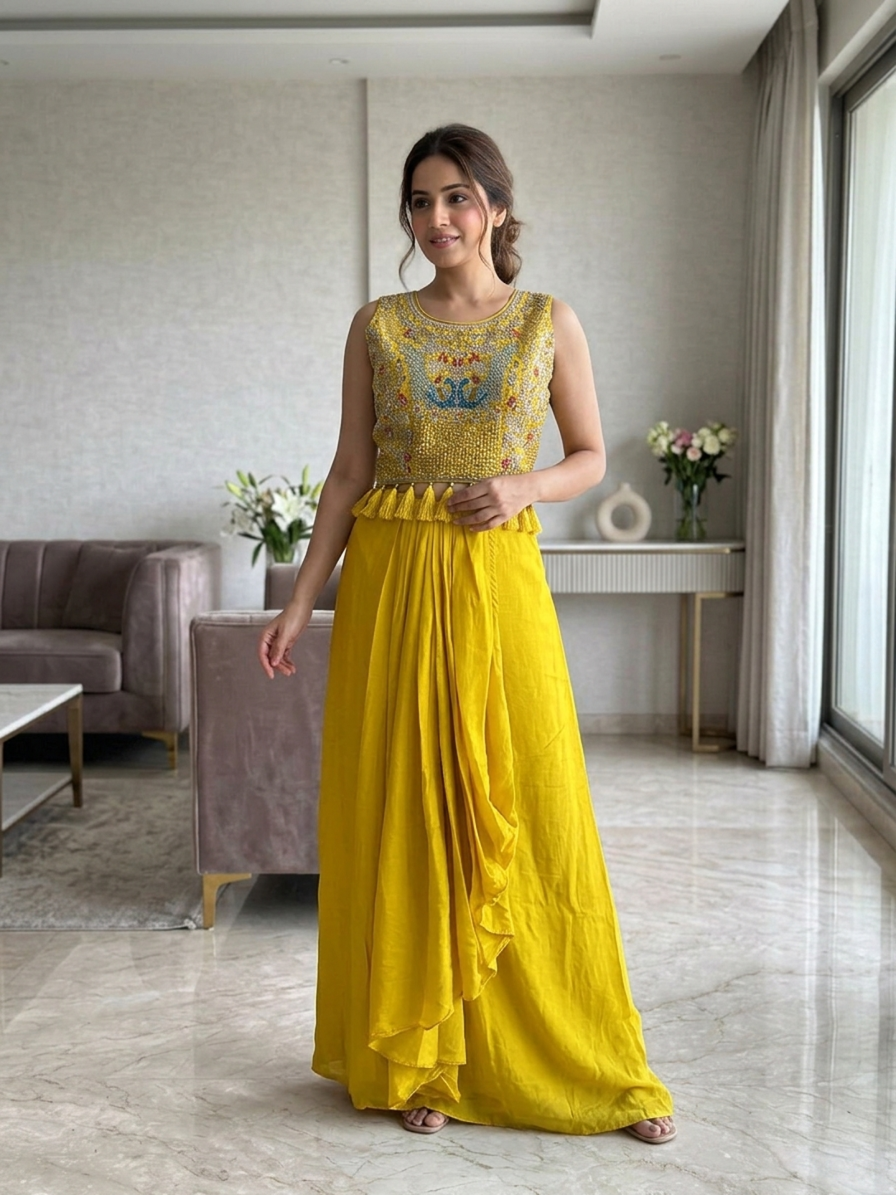 SIMISH Embroidered Ethnic Party Wear Dress for Women | Designer Festive, Wedding & Traditional Outfit