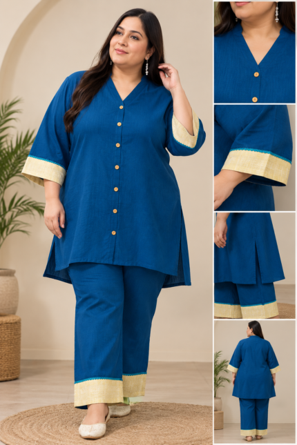 Plus Size Ethnic Co ord Set